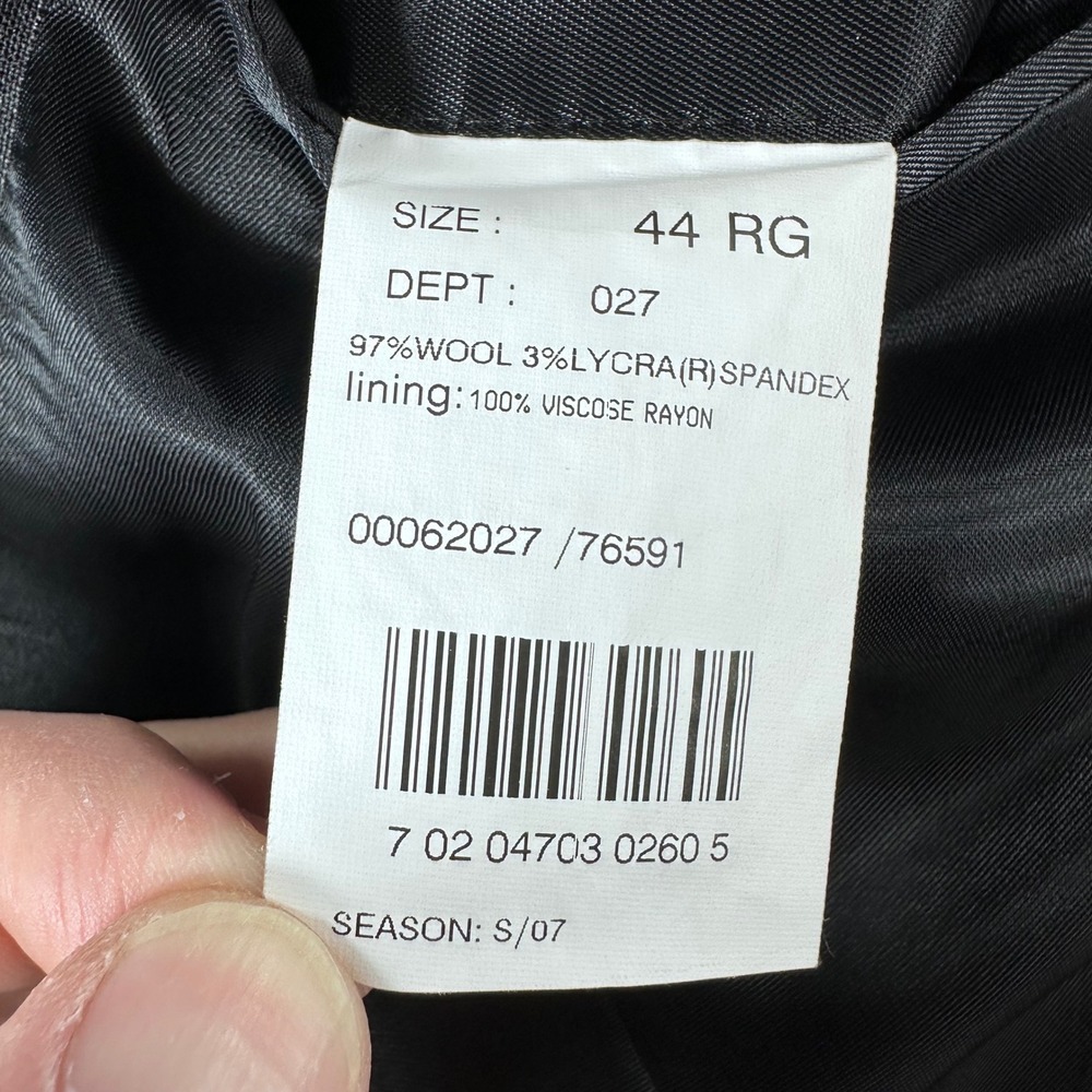 Brooks Brothers Blazer Mens 44 Regular Grey Pinstripe 346 Wool Stretch Coat - Picture 3 of 16